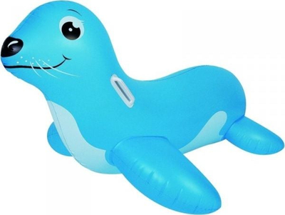 Украсен гумен прстен за пливање JiLong Inflatable Seal 37219, 117x80 cm, за деца, повеќебоен