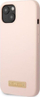Mbulesë telefoni Guess GUHMP13MSBPLP për iPhone 13 6.1", silikoni, MagSafe, rozë