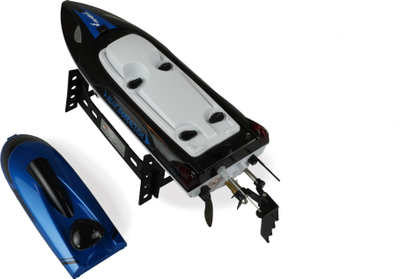 Lodër varkë Amewi Blue Barracuda V2 Mini Boat, 2.4GHz, RTR, blu