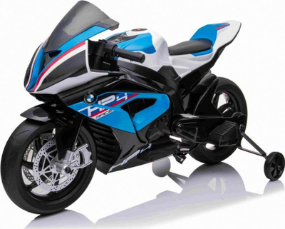 Motocikletë elektrike për kalamaj BMW HP4, 12V, rrota EVA, blu