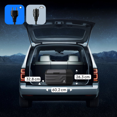 Frigorifer turistik Peme Quest 15 Dark Sky, 15.3L, kompresor 12/24V, gri e errët