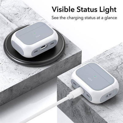 Etui për kufje ESR Orbit HaloLock MagSafe, për AirPods Pro 1/2, i bardhë