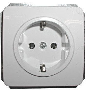 Шуко приклучница Vilma Luxe LX 200, 16A, 250V, бела