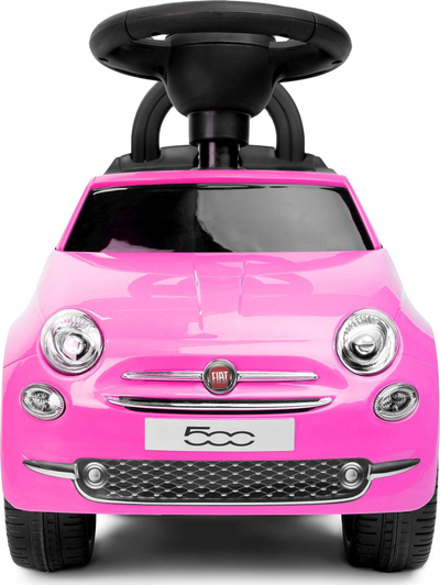 Makinë lodër shtytëse Fiat 500, ride on, me tinguj, rozë
