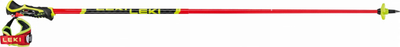 Bastun ski Leki Venom SL 3D, 120 cm, garë slalom, i kuq e zi neon