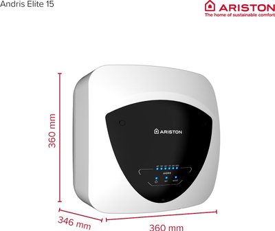 Bojler elektrik Ariston Andris Elite 15L, 2kW, mbi lavaman, i bardhë