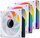 Вентилатори за PC Jonsbo ZK-120WR 3in1, 120mm, RGB, бели