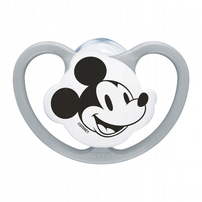 Biberon NUK Perfect Match Air Disney, 0-6 muajsh, silikon, gri
