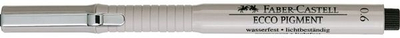 Stilolaps fineliner Faber-Castell Ecco Pigment 0.6mm, rezistent ndaj ujit, ngjyrë e zezë