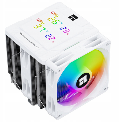 Ftohës CPU Thermalright Peerless Assassin 120 Digital ARGB, 2x 120mm, me dy kulla, i bardhë