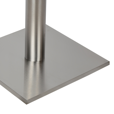 Bazë tavoline Inox HM421, 40x40 cm, lartësi 72 cm, inox