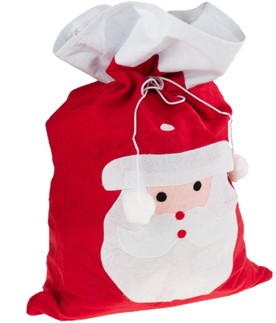 Џиновска вреќа за подароци Santa Claus Giant Gift Sack, 150x100 cm, декоративна, црвена