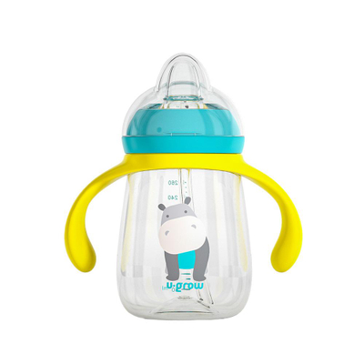 Set gotash 3 në 1 U-Grow, 260ml, pa BPA, blu