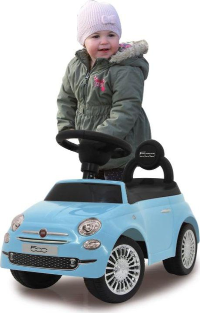 Makinë lodër ride on Jamara Fiat 500 460327, me bateri, për fëmijë 1 3 vjeç, e kaltër