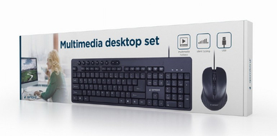 Set tastierë dhe maus Gembird KBS-UM-04, USB, i zi