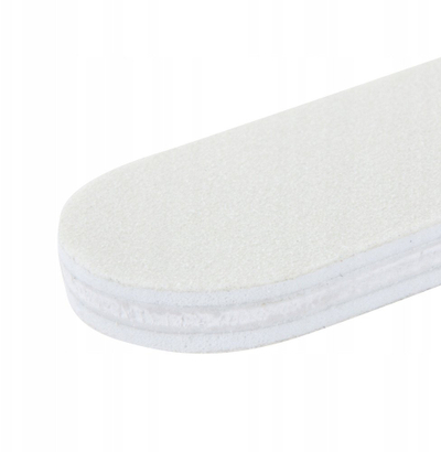 Lima thonjsh MollyLac Nail File Foil Straight 180/240, profesionale, e bardhë