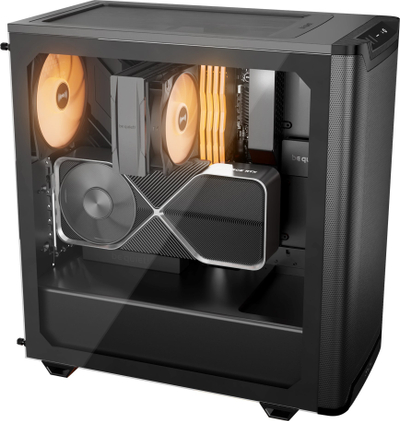 Kasa PC Be Quiet Pure Base 501 DX, MIDI Tower ATX, xham i temperum, e zezë