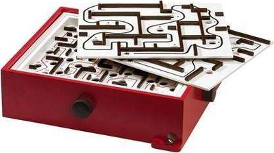 Lojë tavoline BRIO Labyrinth Game 34020, me labirint, për kalamaj 6+, e kuqe bardh e zi
