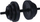 Set peshash XQ Max Dumbbells, 10 kg, material çimentoje, i zi