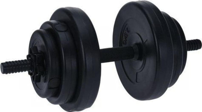 Set peshash XQ Max Dumbbells, 10 kg, material çimentoje, i zi