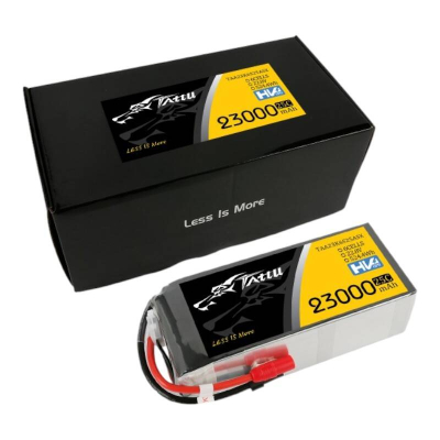 Bateri LiPo Gens Ace Tattu 6S, 23000mAh, 22.8V 25C, zezë