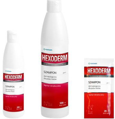 Shampo i thatë për kafshë Hexoderm EUROWET, 500ml