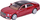 Lodër makinë metalike Bentley Flying Spur Hybrid ZA5046, shkallë 1:38, me dritë edhe zë, ngjyrë burgundy