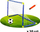 Portë futbolli lodër Gateway Woopie 2, me top, plastike, shumëngjyrëshe