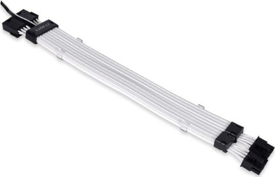 Kabllo zgjeruese GPU Lian Li Strimer Plus 8pin V2, ARGB, 8 mm, e bardhë