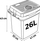 Frigorifer udhëtimi Berdsen BR-CF27, 27L, 12V dhe 230V, gri