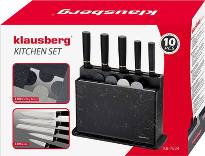 Set enësh pjekjeje Klausberg KB 7834, komplet shumëpjesësh, për furrë, ngjyrë e bardhë
