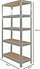 Rafte metalike për magazinim Home, 5 rafte, mban 875 kg, gri