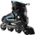 Patina inline NILS NJ19803A LED, rrota me drita, të zeza me blu