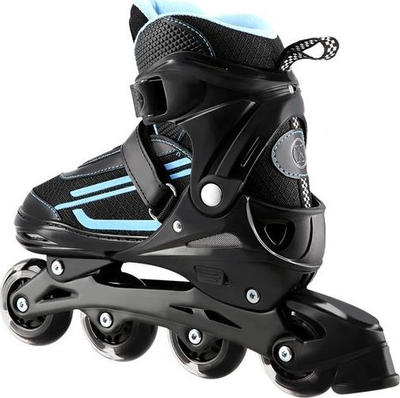 Patina inline NILS NJ19803A LED, rrota me drita, të zeza me blu