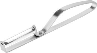 Qërues perimesh Teesa Stainless Steel Peeler, çelik inox, dorezë ergonomike, argjendtë