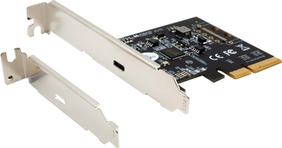 Kartë zgjeruese Exsys EX-12011, PCIe 3.0 x4, USB Type C 3.2 Gen 2x2, e zezë