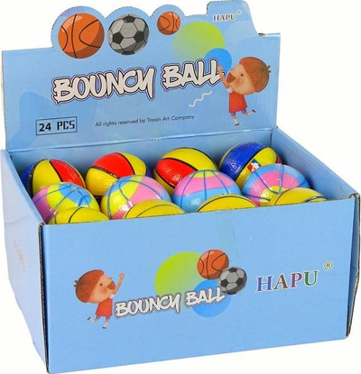 Top lodër HAPU Bouncy Ball, 7 cm, i butë, me ngjyra nga më të ndryshmet