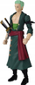 Figurë Anime Heroes One Piece Roronoa Zoro, 16.5cm, me nyje lëvizëse, jeshile