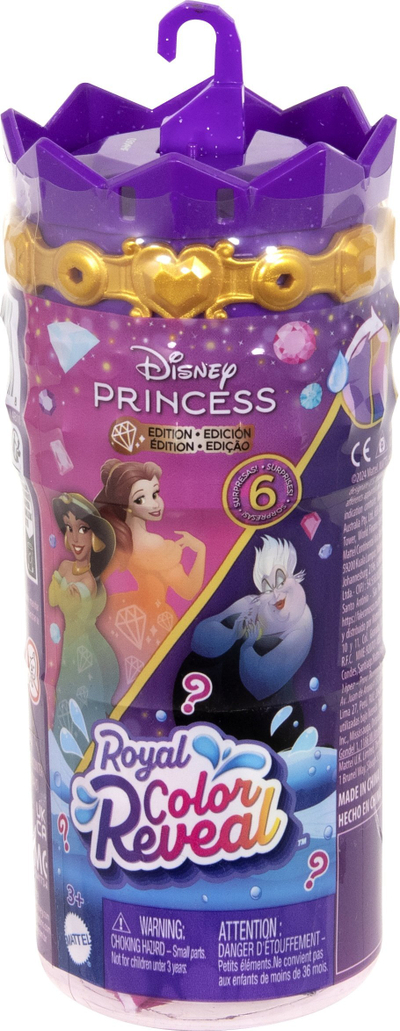 Kukull surprizë Disney Princess Color Reveal Good Vs Evil, 9cm, seri Garden Party, shumëngjyrëshe