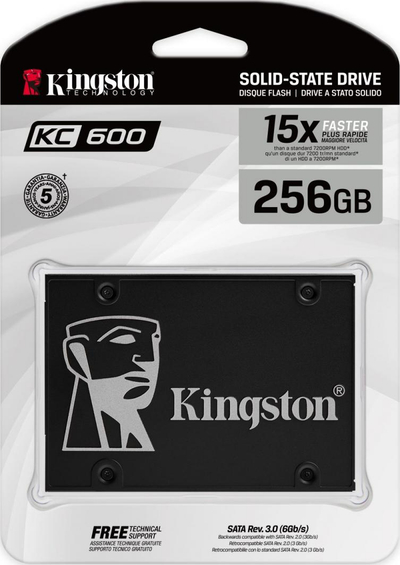 Disk SSD Kingston KC600, 256GB, 2.5" SATA III