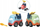 Lodër makina ndërtimi Artyk Mini Cars, set me 2 copë, me kaçavidë, shumëngjyrëshe