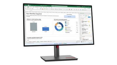 Monitor Lenovo ThinkVision P27h-30, 27", QHD, IPS, i zi