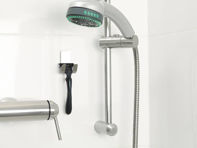 Varëse dyshe Tesa 59710, çelik inox, me ngjitje, që s’e kap uji