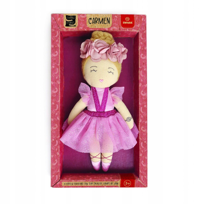 Kukull tekstili Svoora Carmen, balerinë, 20 cm, rozë