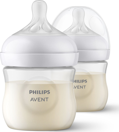 Biberon Avent SCY900/02 Responsive, 125 ml, set 2 copë, transparend