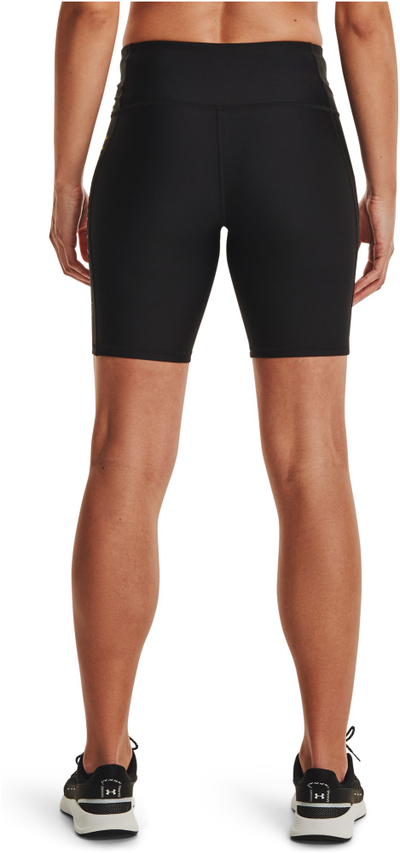 Pantallona të shkurtra sportive Under Armour HeatGear Geo, kompresion, të zeza