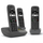 Telefoni pa kabllo Gigaset AE690A Trio, sekretari telefonike, 3 receptorë, i zi