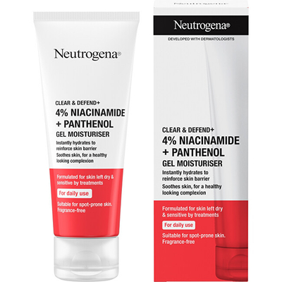 Xhel për fytyrë Neutrogena Clear & Defend+ Moisturizing, 50 ml