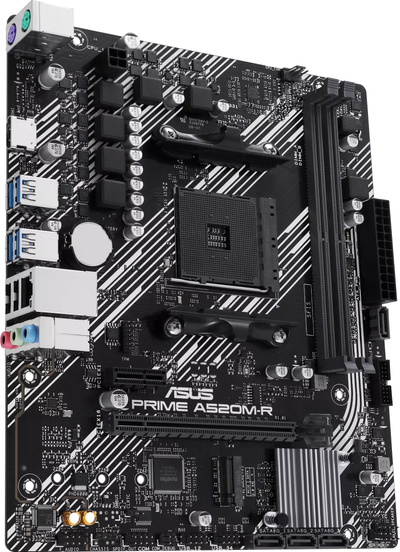 Pllakë amë Asus PRIME A520M R, AMD AM4, mATX, e zezë