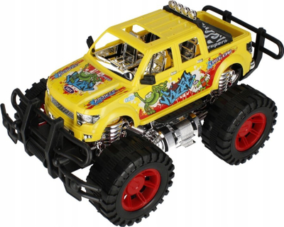 Makina lodër off-road MEGA CREATIVE 481938, me tërheqje mbrapa, rrota të mëdhaja, shumëngjyrëshe